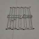 ZEDODIER Scarf Organizer Scarf Hanger for Closet, Rotatable Sturdy Hijab Holder Holds 20 Scarves, Space Saving Closet Organizers and Storage, Silver (1 Pack)