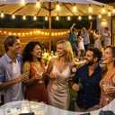 Svater Outdoor String Lights 300 FT, LED Patio Lights Outside with 156 Shatterproof G40 Bulbs, Dimmable Hanging Globe Lighting for Bistro Backyard Cafe Market Porch
