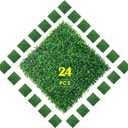 Ogrmar 24 PCS 20"x20" Artificial Boxwood Panels Topiary Hedge Plant, Privacy Hedge Screen UV Protected Suitable for Outdoor, Indoor, Garden, Fence, Backyard and Dcor (24, 20"x 20")
