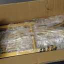 Wedding Arch Backdrop Stand Set of 2 (7.2FT, 6FT) Gold Wedding Balloon Arched Backdrop Stand Square Arch Frame for Birthday Party Bridal Baby Shower Ceremony Decoration