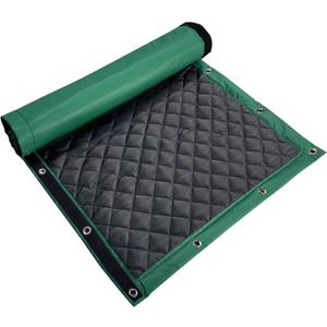 Sound Barrier Temporary Construction Traffic Industrial Sports Pitches Outdoor Noise Control Sound Blocking Reducing Cancelling Soundproof Screen Blankets 39.3x78.7-1 Pack-(Green)