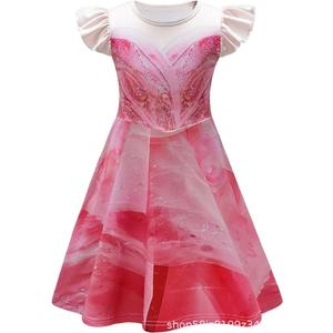 Toddler Girls Glinda Dress Costume Short Sleeve Sundress, 110