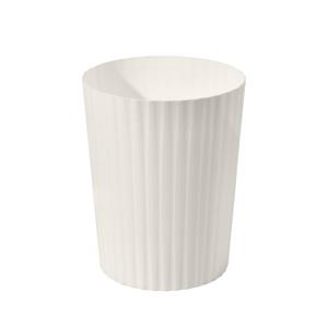 Small Platic 2 Gallon Trash Can - Compact Wastebin for Bathroom, Kitchen, Office, Home Use - Beige