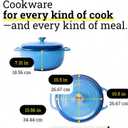 Lodge Essential Enamel Cast Iron Dutch Oven - Perfect for Bread Baking, Braising, Marinating & Slow Cooking - Features Moisture-Sealing Lid & Dual Handles - Kitchen Essentials - 6 Quarts - Caribbean Blue