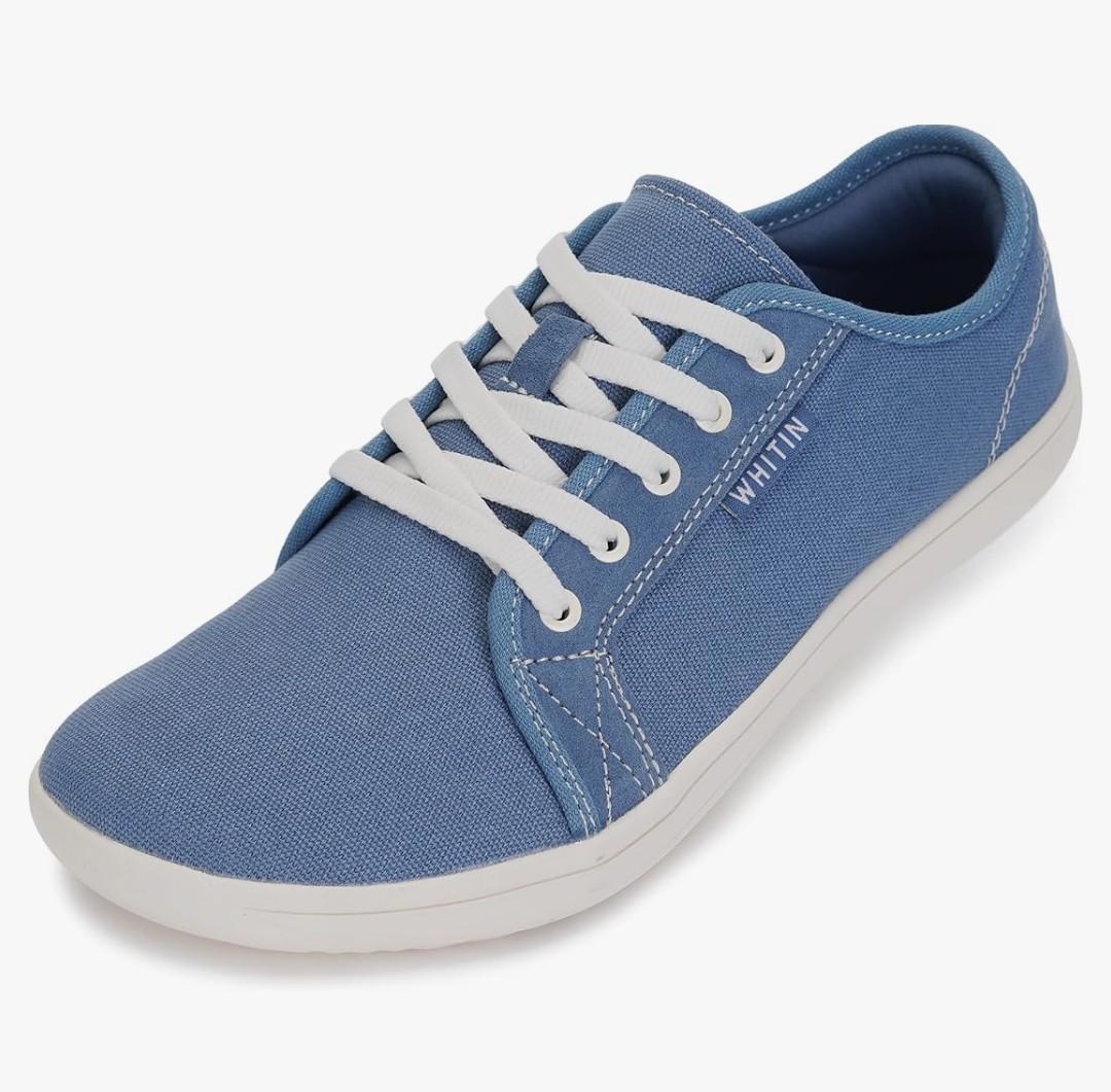 WHITIN Men's Canvas Barefoot Shoes | Wide Toe-Box | Zero-Drop Sole.39