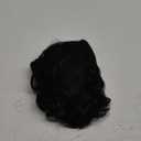 Women's Wig Black Short Big Curly Wavy Layered Wig for Cosplay Costume Party Synthetic Fiber Halloween Wig