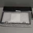 Real Carbon Fiber License Plate Frame Handcrafted 100% Full Carbon License Plate Frame Black 612 License Plate Holder Car Tag Frame with Anti Theft Screw Hardware - 1 Pack 2 Hole Slim Edge