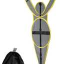 Defender Training Dummy | Fixed Arms for Stable Defense Practice | Height-Adjustable Steel Base | Basketball, Soccer, Football Mannequin (Orange)