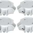 4 Pc Wheel Center Caps Hub Caps Rim Center Caps for Toyota Rav4 2006-2012 Wheel Caps Hubcap Center Covers No.4260B0R020 Silver Tone Plastic