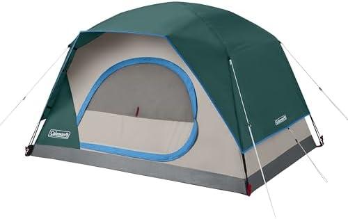Coleman Skydome Tent with 5 Minute Setup, 2/4/6/8 Person Weatherproof Tent with Rainfly & Carry Bag, 20% More Headroom Than Traditional Canopies