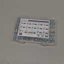 100 PCS SAE & Metric Grease Fittings Kit - Hydraulic Zerk Assortment 1/4" 1/8" M6 M8 M10 with Straight, 45, and 90 Degree Heads for Automotive and Industrial Use, Galvanized Steel Set