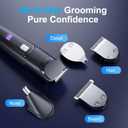 Beard Trimmer for Men, All-in-One Electric Razor & Hair Clipper, Waterproof Cordless Mustache Grooming Kit, Rechargeable Beard Hair Nose Ear & Body Trimmer, Face Shaver, Gifts for Men Husband Father