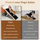 2026 Upgraded Dog Ramp for Couch - Foldable Small Dog Ramp for Bed - 4 Adjustable Height from 12" to 20" - Portable Pet Stairs with Non-Slip Pad - Pet Ramps Use for Low Bed Couch Steps Up to 60LBS