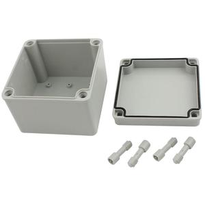 RUIAN 125 x 125 x 100mm Project Box ABS Plastic Electrical Boxes IP65 Waterproof DIY Electronic Junction Box Power Enclosure 5x5x4 inch,Gray