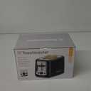 Toastmaster 2-Slice Cool Touch Toaster, black with stainless accent
