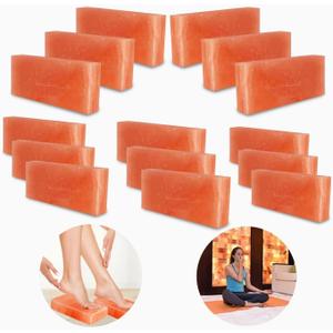 ZK Himalayan Pink Thinest Salt Tiles 8x4x0.75 for Sauna and Spa- Pack of 20 Salt Bricks for Salt Wall, Cave Experience, Salt Blocks of 1.95 lbs for Home DIY Decor & Improvement Projects