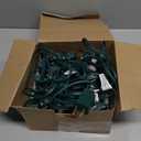 25 FT C9 Frosted Christmas Lights,Warm White Outdoor Light with 26 Bulbs(1 Spare), C9/ E17 Base,Old Fashioned Christmas Lights for Roofline, Yard, Garden, Wedding Decorations