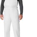 Dickies Men's Painters Bib Overall (34W x 30L, White)