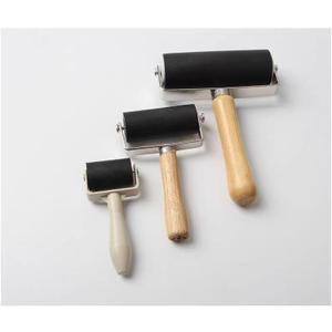 Rubber Brayer Roller for Crafting, Wood Glue Application, Gel Printing, Wallpaper, Border Sealing, and Flashing Tape Multipurpose and DIY Implement