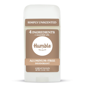 Humble Aluminum-Free Deodorant, Simply Unscented - 1 Pack