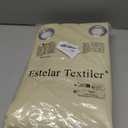 Estelar Textiler Beige and Greyish White Blackout Curtains for Living Room, Full Room Darkening Gradient Drapes for Bedroom, Thermal Insulated Ombre Grommet Curtains for Dining Room,52Wx84L,2 Panels