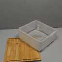 Square Cake Stand with Lid11in Bamboo Cake Stand with DomeDessert Display Stand with Acrylic Cover for CheesePieChips & DipsServing Platter with Cover for Kitchen/Party/Wedding/Birthday