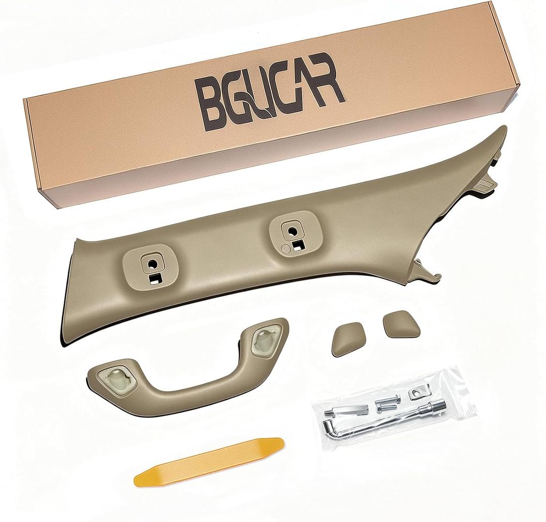 Driver Side A-Pillar Grab Handle for Toyota 4Runner 5th Gen (2014-2024), OEM-Style Texture, Matches Passenger Side, Sturdy & No Creaking Noise, Easy Installation (Beige)