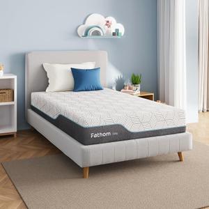 FATHOM Firm Full Mattress 8 Inch Memory Foam Mattress Full Size Bed in a Box for Back Pain Relief and Cool Sleep with Gel Foam and Removable Fiberglass Free Cover, CertiPUR-US Certified