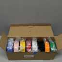 PLA 3D Printer Filament Bundle, PLA Filament 1.75mm, 250g Spool, 8 Rolls, 2kg in Total Black/White/Red/Yellow/Pink/Blue/Orange/Green