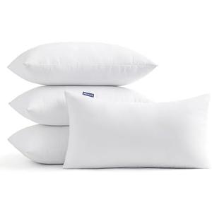 MIULEE 12x20 Inch Throw Pillow Insert Set of 4,Premium Pillow Stuffer Sham Rectangle for Decorative Cushion Bed Couch Sofa