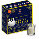 Candle Charisma Natural Ivory Unscented Votive Candles - 10 Hour Burn time - Set of 72 for Dinner, Wedding, Halloween and Holiday Decorations
