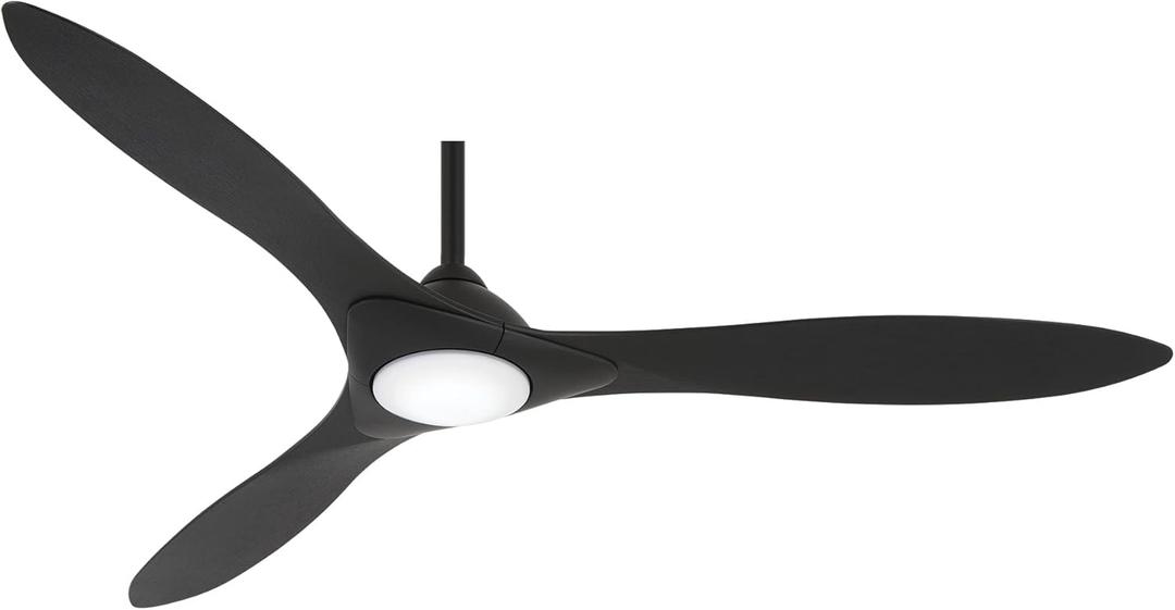 Minka-Aire F868L-CL/CL Sleek 60" Ceiling Fan Wi-FI Enabled with LED Lights & Remote Control, Coal