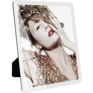Bluesun 8x10 Picture Frame Black Standing can be Vertical and Horizontal - Real Glass Frames, Cool 810 Photo Frame, Wall Frames Gifts for Men Boyfriend Dad Boss and Loved Ones(8x10, White)
