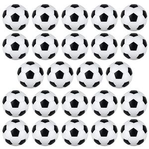 Coopay 24 Pieces 32mm Foosball Balls Table Football Soccer Replacement Balls for Official Tabletop Game (Black/White Pentagon)