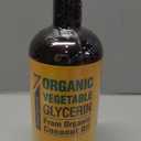 Seven Minerals, Organic Vegetable Glycerin - Big 32 fl oz Bottle - No Palm Oil, Made with Organic Coconut Oil - Therapeutical Grade Glycerine for DIYs - Hair, Nails & Skin Moisturizer - Non-Gmo