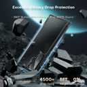 TOCOL for Samsung Galaxy S22 Ultra Case, Translucent Matte Hard Back [Military Grade Shockproof] [Anti-Scratch & Anti-Fingerprint] Slim Fit Protective Cover for Galaxy S22 Ultra Case 6.8'', Black
