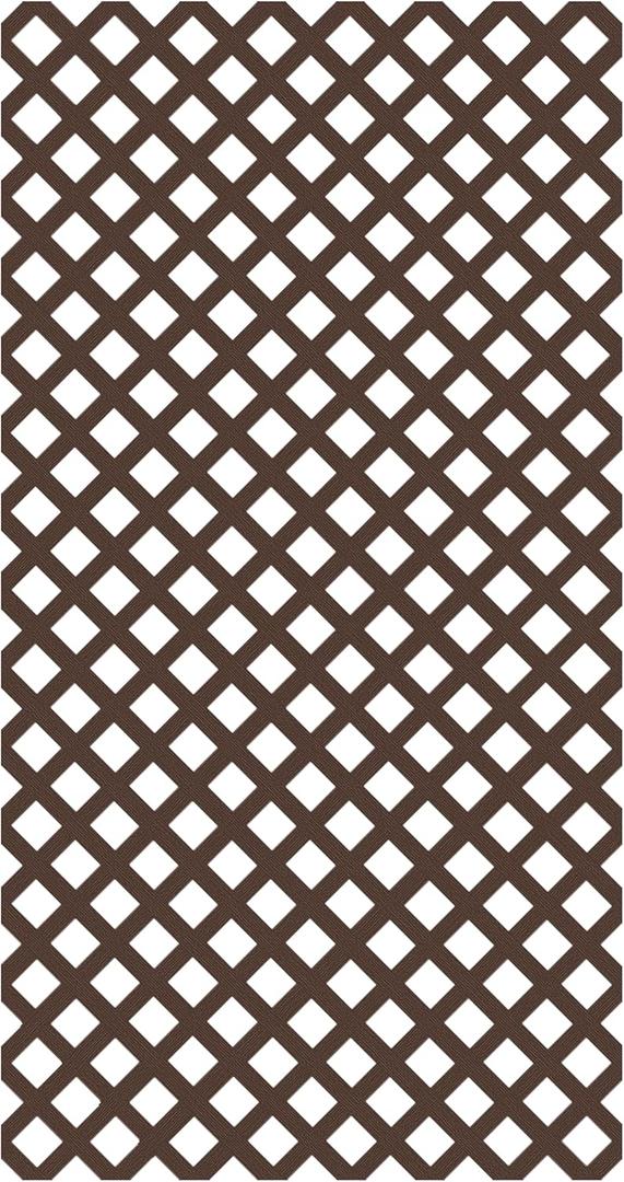 4 ft. x 8 ft. Brazilian Walnut Garden Vinyl Lattice