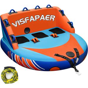 Airhead Mable Towable Tube for Boating, 1-3 Rider Inflatable Boat Tube for Water Tubing, Waverider 3p