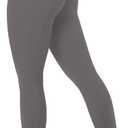 Sunzel Sustainable Butt Lifting Leggings for Women, High Waisted No Front Seam Tummy Control Booty Scrunch Workout Yoga Pants 25" Charcoal Gray Medium (M)