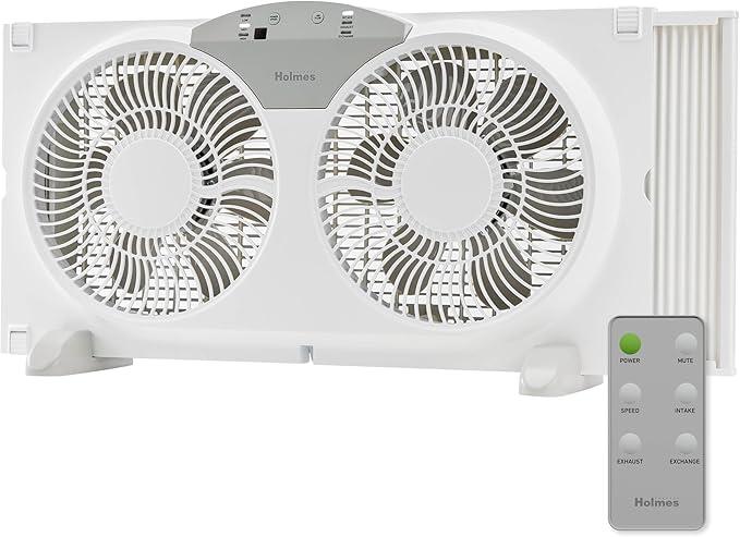 Holmes 9in Twin Digital Window Fan