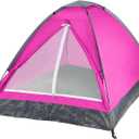 2 Person Camping Tent with Rain Fly and Carrying Bag Lightweight Outdoor Pop Up Tents for Camping Essentials, Music Festivals, Backpacking, Hiking, or Beach Shelter by Wakeman Outdoors, 77 x 57 x 40