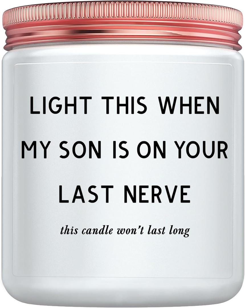 Daughter in Law Gifts - Best Birthday Christmas Mothers Day Gifts for Daughter in Law from Mother in Law or Father in Law - Funny Future Daughter in Law Sons Girlfriend Adult Candle Women Gift (Last Long)