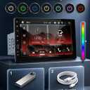 Single Din Car Stereo with AM/FM/RDS Radio Backup Camera, Sellrich 9 inch IPS Touch Screen Single Din Radio Support Wireless Carplay Android Auto Bluetooth Mirror Link YouTube Online Video USB Port