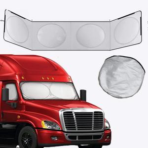 Semi-Truck Sun Shade for Windshield and Side Windows, Maximum Coverage to Block UV, Best for Semi, Commercial & Big Rig Truck