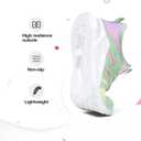 RUNSIDE Girls Tennis Shoes Lightweight Sports Kids Sneakers Lace-up for Running/Walking, Toddler/Little Kid/Big Kid (Gradient Yellow)