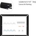 CANFRAVAS Canvas Frame 24x48, DIY Metal Canvas Floating Frames, Canvas Floater Frame for 0.6"-0.9" Deep Canvas Painting (Black,24"x48")