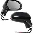 for Toyota Camry Side Mirror Assembly Passenger Side 2024 2018 2019 2020 2021 2022 2023 | Power | Gloss Finish | Non-Heated | Replaces TO1321366(RH)(POWER, Passenger Side(RH))
