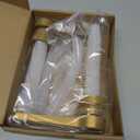 2-Pack Gold Sauce Pump Dispenser for 64 oz Bottles - Reusable 15CC Syrup Pump for Chocolate and Caramel Sauces - Sauce Pump Dispenser for Vanilla Mocha Sauces