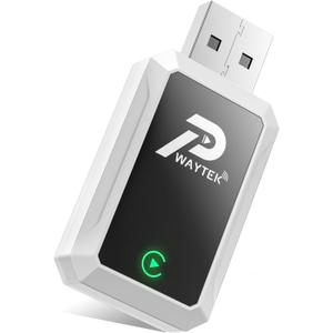 Wireless CarPlay Adapter for Apple, 2 in 1 Android Auto Adapter, Plug & Play, Wired to Wireless, No Latency from iPhone iOS 10+/ Android 11+, w/USB C