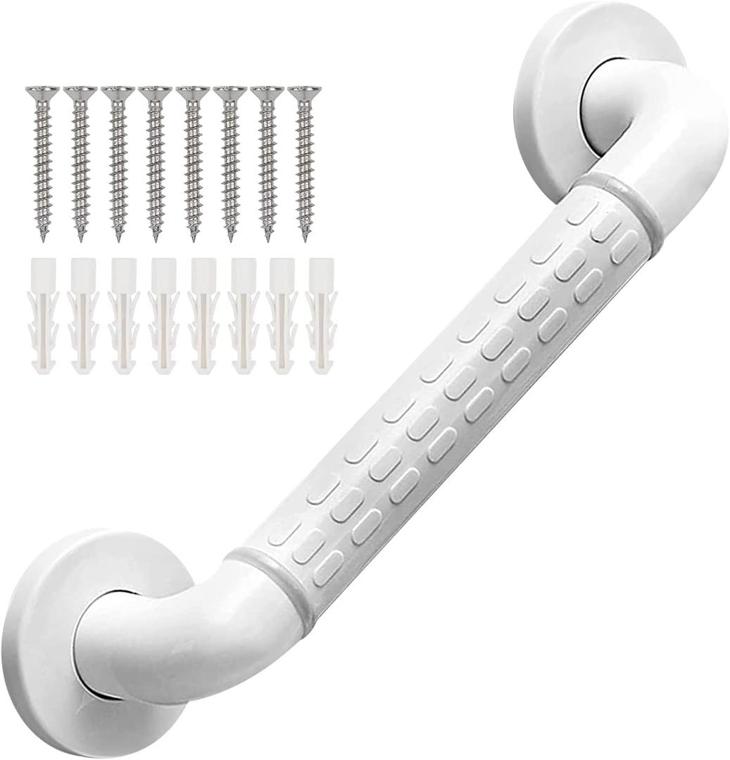 Grab Bars Anti Slip Shower Handle Bathroom Grab Bar Hand Rail Support Assist Bath Handles Bathroom Balance Bars for Handicap Elderly Injury (30*8cm)